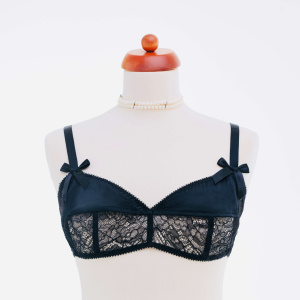 Lorena Exquisite Noire Lace Bullet Bra